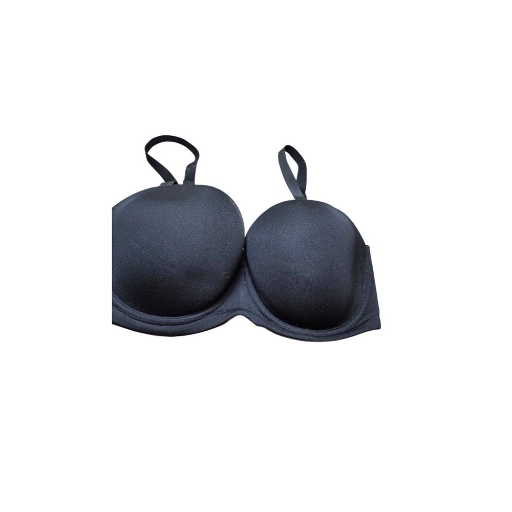 Wacoal‎ Strapless Black Bra US 36DDD Smooth Padded Cups Adjustable Straps